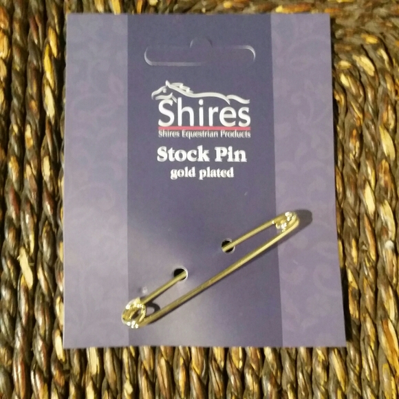 NIB Shires Equestrian Gold Plated Stock Pi… - Picture 1 of 2